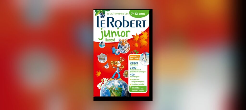 Couverture du Robert junior illustré, édition canadienne 2026